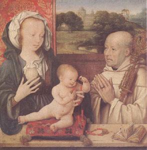 CLEVE, Joos van The Virgin and Child with a Dominican (mk05) oil painting image